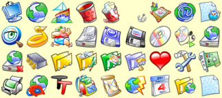 Click to enlarge theme icons