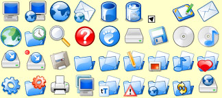 Click to enlarge theme icons