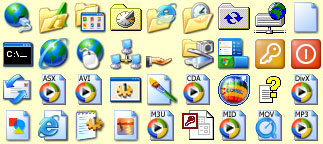 Click to enlarge theme icons